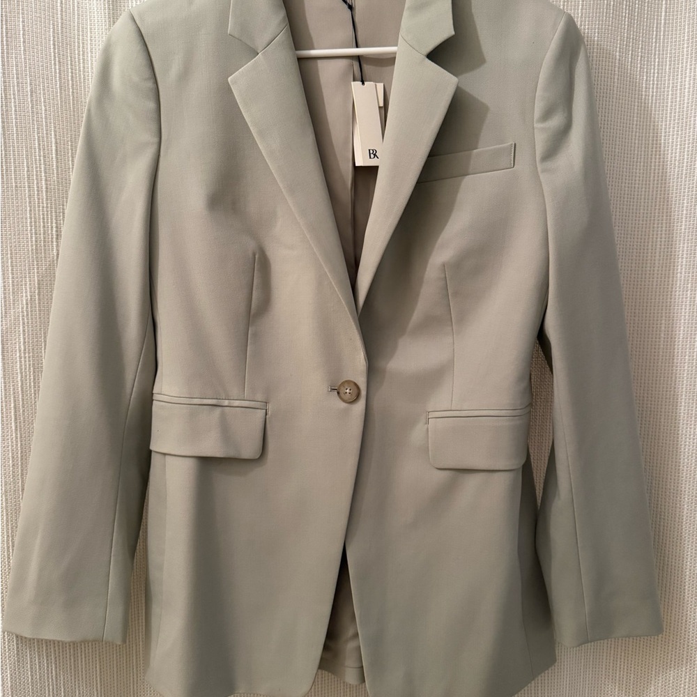 NWT Banana Republic Gray/Green Blazer Wool Blazer